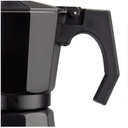 Cafetera Italiana Moka Espresso 3 Tazas Negra