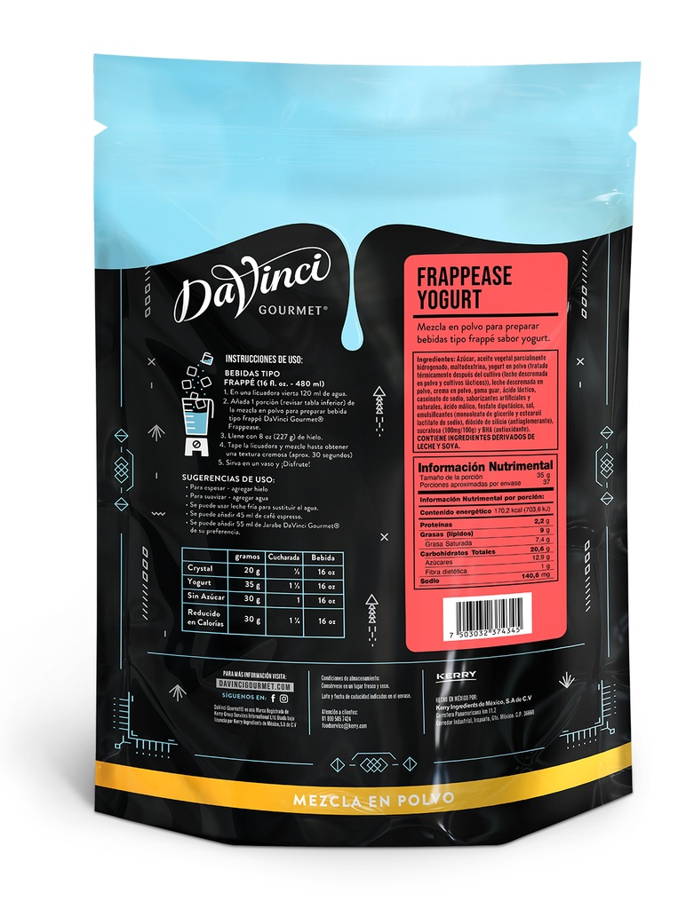 DaVinci Frappease Yogurt 1.3Kg