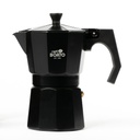 Cafetera Italiana Moka Espresso 3 Tazas Negra