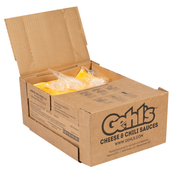 Caja de Queso Cheddar Gehls c/4 Bolsas de 4 Kg
