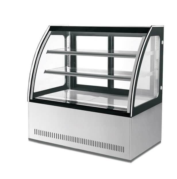 Vitrina Pastelera Refrigerada Cristal Curvo 90 cm