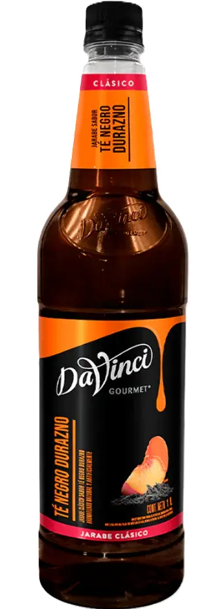 DaVinci Jarabe Te Negro Durazno 1 Lt