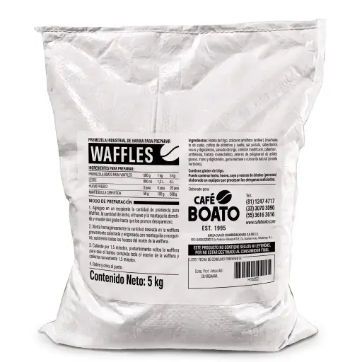[TWAF] Harina para Waffle CafeBoato 5Kg