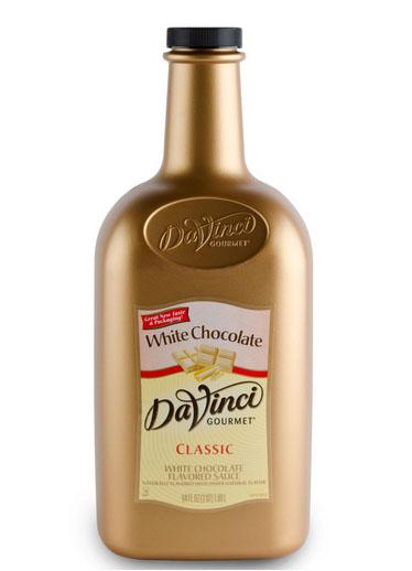 Salsa DaVinci Chocolate Blanco 1/2 Galon