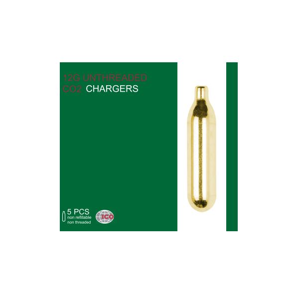 Cargadores de Gas CO2 12gr c/5 pza