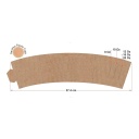 Fajillas Mangas p/ Vaso Caliente c/1000 Desarmadas