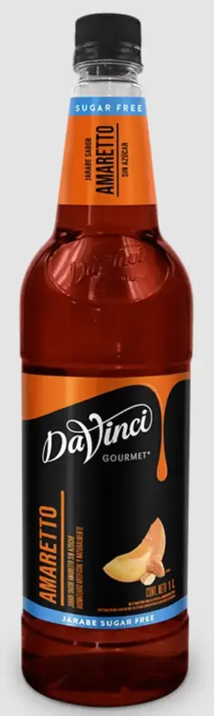 Davinci Jarabe Amaretto Sugar Free 1 lt