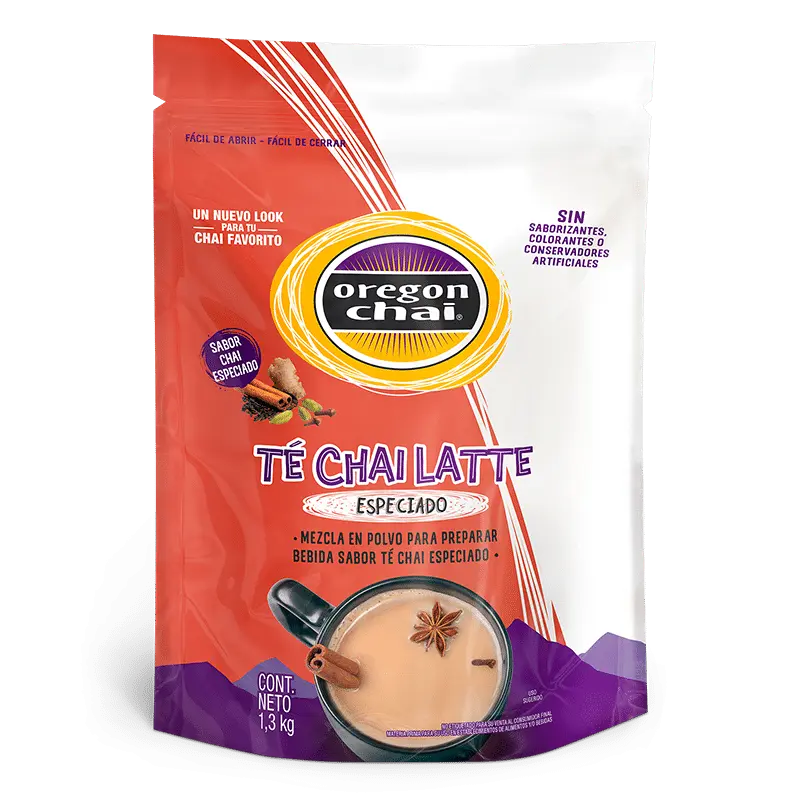 Té Chai Sabor Especiado Marca Oregon Chai, Bolsa 1.3 Kg