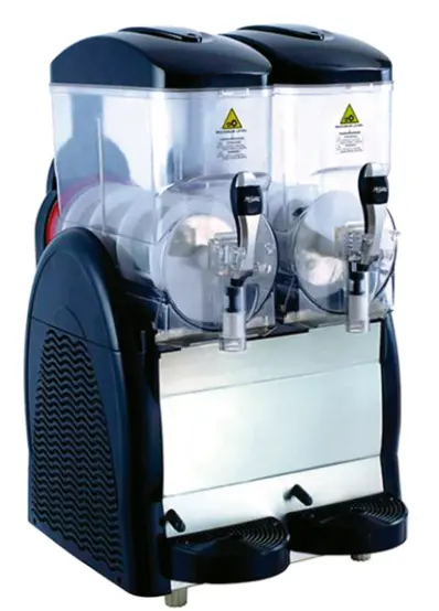 GRANITA DOS TAZONES DE 12 LITROS C/U COLOR NEGRO MARCA MIGSA