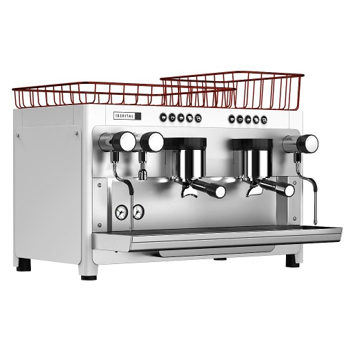 [TANDEM-2-B] Cafetera Aut. IBERITAL TANDEM 2 GR Blanca
