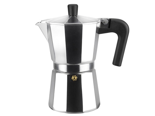 [CAFI-3-P] Cafetera Italiana Moka Espresso 3 Tazas Plata